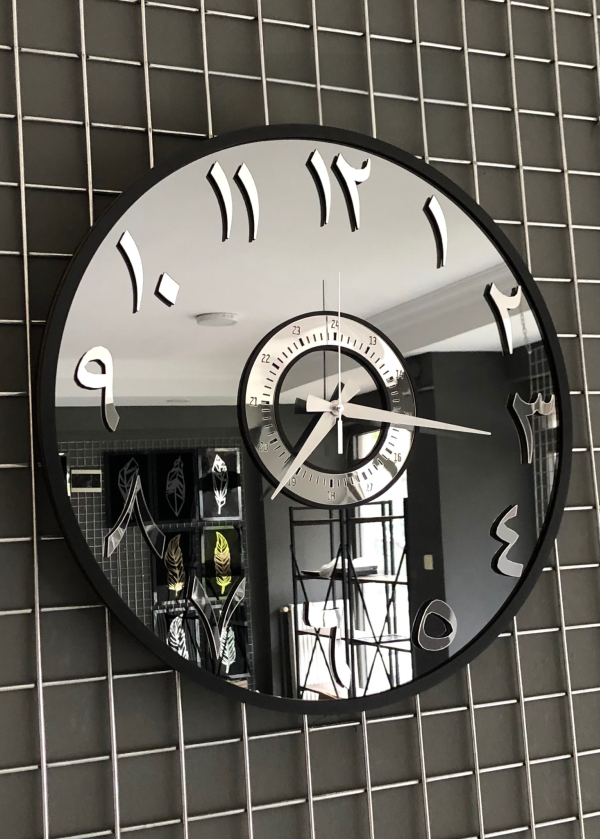 BELLA ÖZEL SERİ AYNALI METAL DETAYLI DUVAR SAATİ