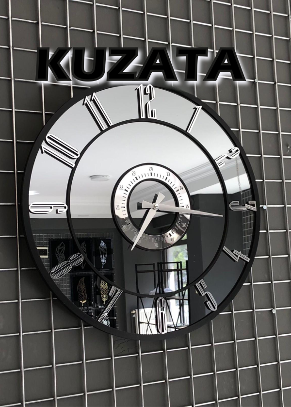 ÖZEL İŞÇİLİK AYNALI DUVAR SAATİ