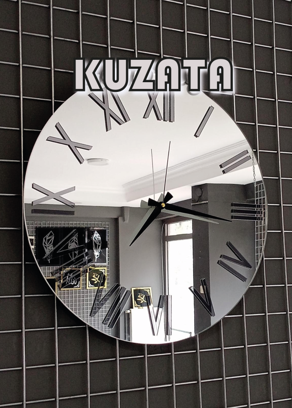 ÖZEL İŞÇİLİK AYNALI DUVAR SAATİ